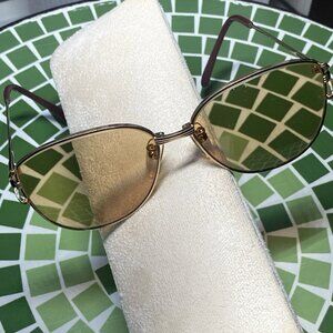 Vintage NOBEL Sunglasses 22K GP Gold Plated Made in Japan 1970s